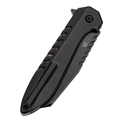 Kansept Kosame Blackwash 154CM Blackwash Titanium with Copper Carbon Fiber Inlay - KNIFESTOCK
