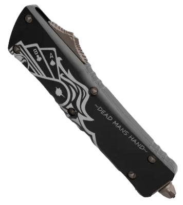 Microtech Combat Troodon HH and Wh Dead Mans Hand Set Apocalyptic Bronze 219-13Setdms - KNIFESTOCK