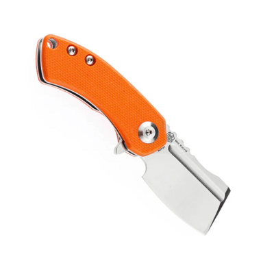 Kansept Mini Korvid Satin 154CM Orange G10 Handle T3030A6 - KNIFESTOCK