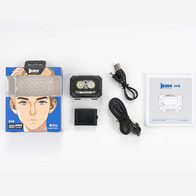 Wuben H4 Black, 1700mAh, 800LM - KNIFESTOCK