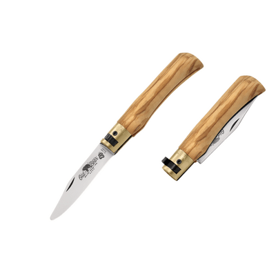 OLD BEAR® S - STAINLESS STEEL, OLIVE HANDLE, ROUNDED TIP BLADE 9357/17_LU - KNIFESTOCK