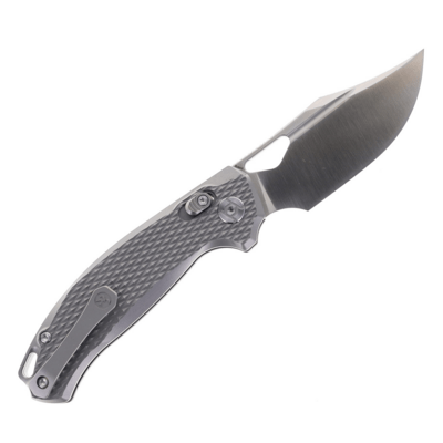 Kunwu DJANGO ELMAX Satin Titanium Diamond Texture Beadblast X707T-1A - KNIFESTOCK