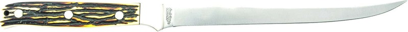 Schrade Steel Head Fillet 12&quot; Lungime Totală cu Teacă din Piele. Oțel 7Cr17MoV. - KNIFESTOCK