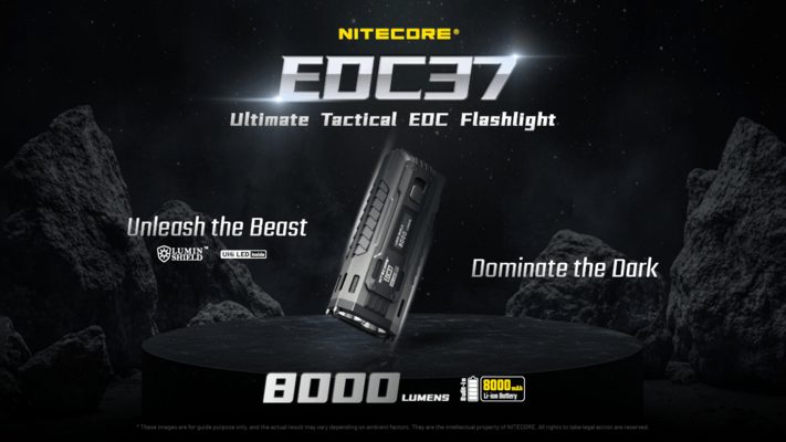 Nitecore Flashlight EDC37 8000 Lumens - KNIFESTOCK