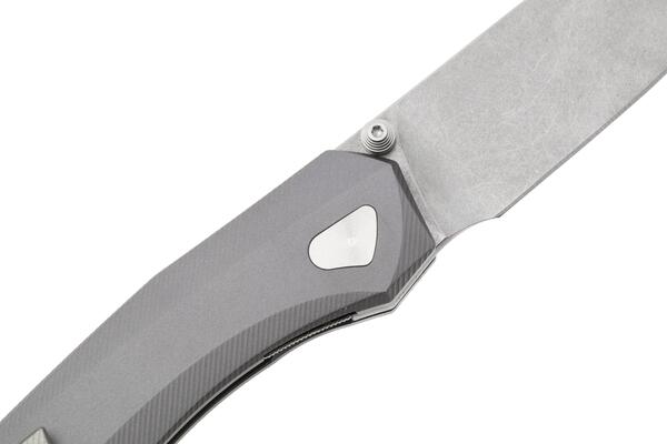MKM DETONARIO – M390 SW lama - MANICO IN ALLUMINIO ANODIZZATO TITANIO &amp; CLIP, LINER LOCK IN ACCIAIO  - KNIFESTOCK