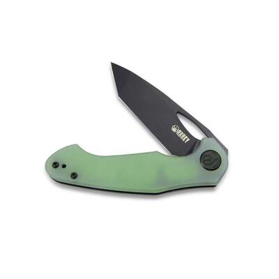 KUBEY Dugu Liner Lock Folding Knife Jade G10 Handle KU159E - KNIFESTOCK