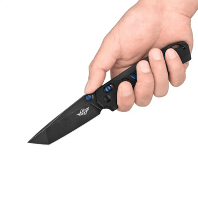 Oknife Rubato (Negru) 154CM G10 Cuțit de închidere 8,7 cm negru - KNIFESTOCK