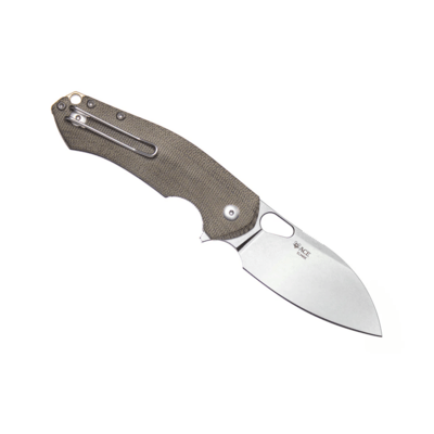 Giant Mouse ACE Biblio-XL Green Canvas / Stonewashed Elmax BIBLIO-XL-GRN-ELMAX - KNIFESTOCK