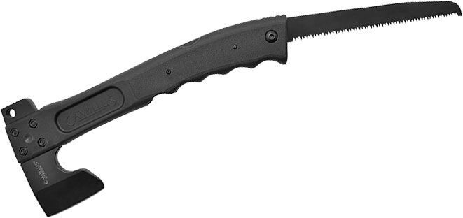 Camillus CAMTRAX 3-In-1 Ascia da Campeggio, Manico in GFN con Sega Pieghevole 19142 - KNIFESTOCK