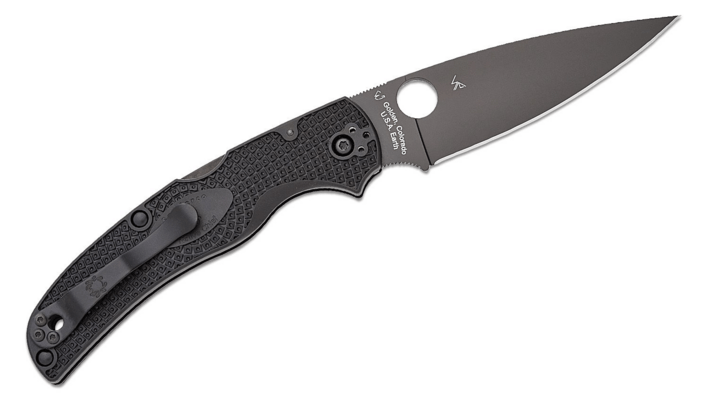 Spyderco Native Chief Black Lightweight Black Blade Reveal 13 C244PBBK - KNIFESTOCK