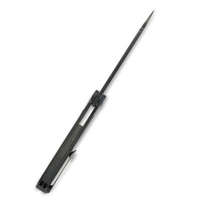KUBEY Velocé Couteau Flipper à Verrouillage Frame, Lame CPM-S30V, Manche Ti Noir KB171C - KNIFESTOCK