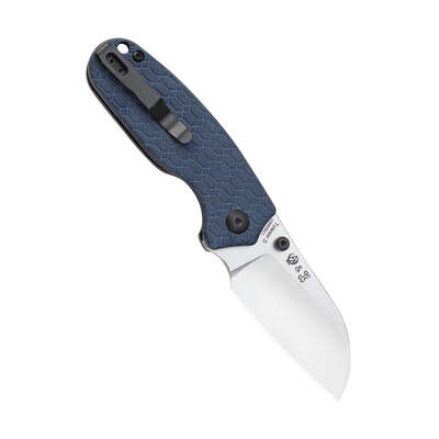 KIZER Azo Towser S Liner Lock Knife Blue Richlite V3593SC1 - KNIFESTOCK