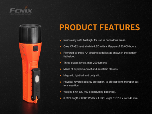 Fenix svietidlo WF11E - KNIFESTOCK