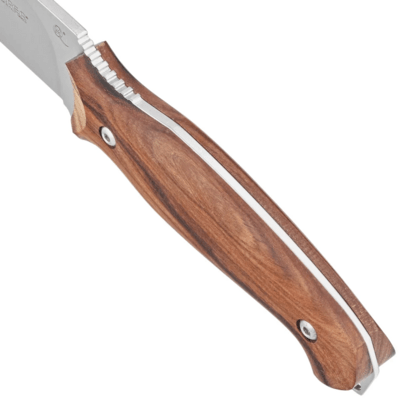 Viper-veitsen kiinteä terä, 3,8 mm Satin Finish ja kahva lehtipuukahvoilla. - KNIFESTOCK