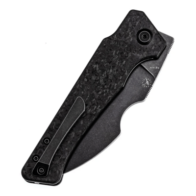 Kansept Egress Black Stonewashed CPM-S35VN Shred Carbon Fiber K1033B2 - KNIFESTOCK