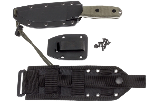 ESEE Knives Modèle 4 Inox 440C 4P-MB-SS avec étui + clip et MOLLE-back - KNIFESTOCK