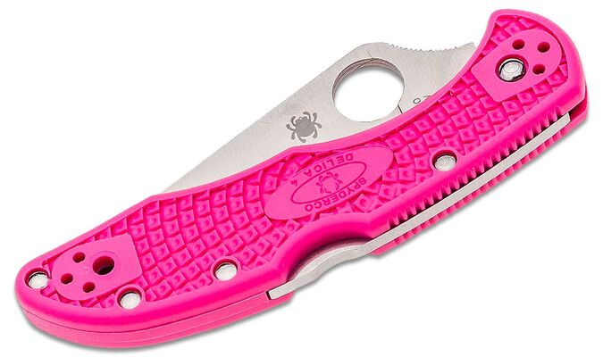 Spyderco Delica 4 Lightweight Pink C11FPPNS30V - KNIFESTOCK