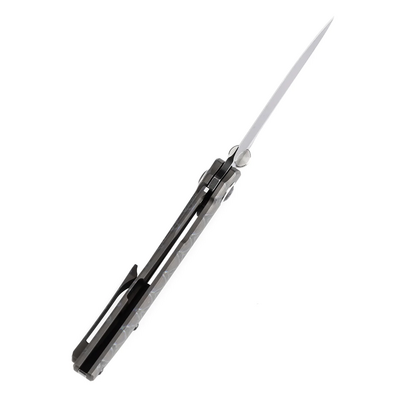 KANSEPT Tarkin  Blackwash CPM 20CV 0.118&#039;&#039;/3.0mm Tiger Stripe Flamed Titanium K1078A7 - KNIFESTOCK