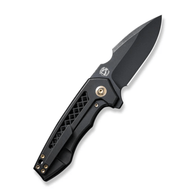 WE Knife Harpen Black Titanium Handle WE23019-1 - KNIFESTOCK