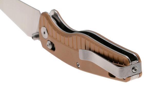 QPS Reptile 14C28N, Stonewash-Satin, Griff: Champagner Aluminium QS165-A1 - KNIFESTOCK
