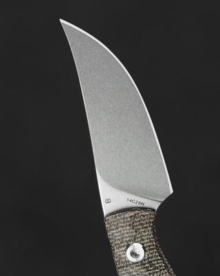 Bestech Heidi 14C28N, Stonewash, Micarta - OD Green BFK08C - KNIFESTOCK