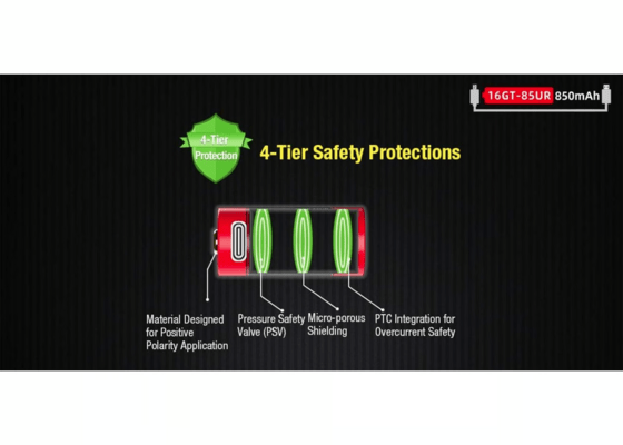 Klarus Battery with USB-C Charging Port 16GT-85UR - KNIFESTOCK