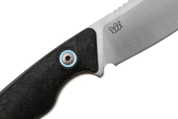MKM POCKET TANGO 1 – MAGNACUT MUK Satin Fixed bld, MARBLE CARBON FIBER hdl, +POC - KNIFESTOCK