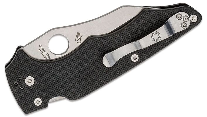 Spyderco YoJumbo Coarse Black G-10 C253GP - KNIFESTOCK