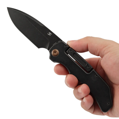 Kansept Hazard Blackwash CPM S35VN, Blackwash Ti - KNIFESTOCK