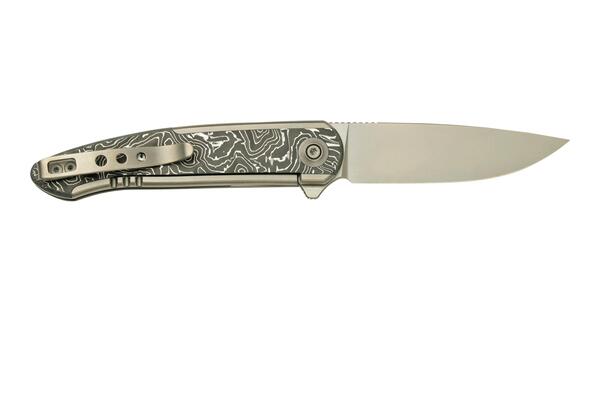 We Knife Smooth Sentinel, 20CV, Titanium, Aluminum Foil Carbon Fiber, We20043-5 - KNIFESTOCK