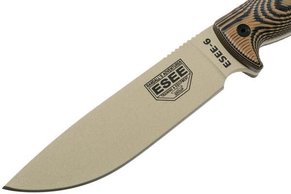 Esee 6PDT-005 Desert tan Blade G10 Griff - KNIFESTOCK