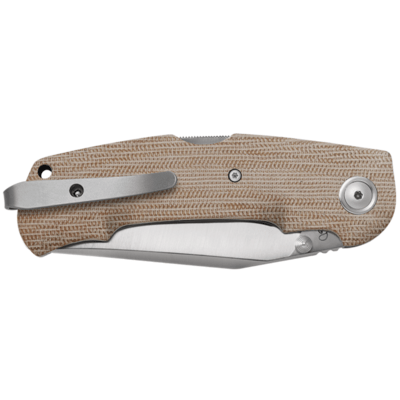 Viper TURN Essential Clip Point Satin M390, Natural Canvas Micarta V5988CN - KNIFESTOCK