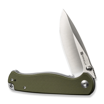 Sencut Errant OD Green G10 Handle Satin Finished 9Cr18MoV BladeLiner Lock S23054B-2 - KNIFESTOCK