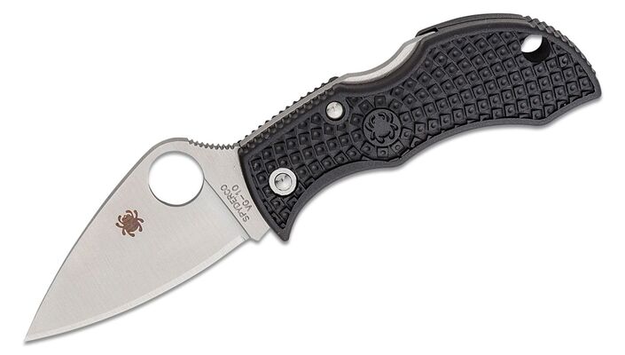 Spyderco Manbug Black Lightweight Leaf MBKLFP - KNIFESTOCK