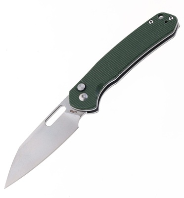 CJRB Pyrite-Alt Green Micarta AR-RPM9 Micarta J1925A-MGN - KNIFESTOCK