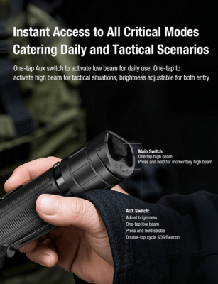 Klarus Tactical Flashlight XT11GT Pro V3.0 - KNIFESTOCK