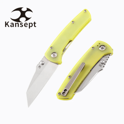 Kansept Main Street 154CM Light Yellow G10 T1015B3 - KNIFESTOCK