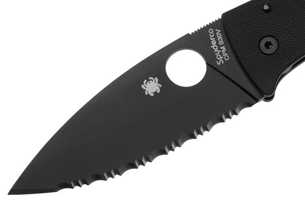 Spyderco Bodacious Black G-10 Black Blade Reveal 14 C263GSBK - KNIFESTOCK