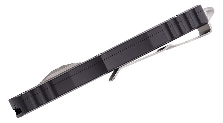 Microtech Dirac D/E Stonewash Standard Full Serration 225-12 - KNIFESTOCK