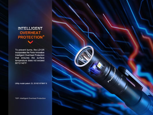 FENIX Rechargeable LED Flashlight LD12R (600lm.) LD12R - KNIFESTOCK