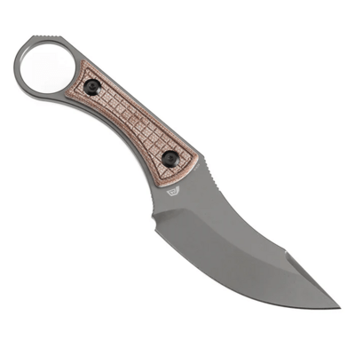 KANSEPT Niko Grey TiCn Coated D2 Fixed Blade G004A8 - KNIFESTOCK