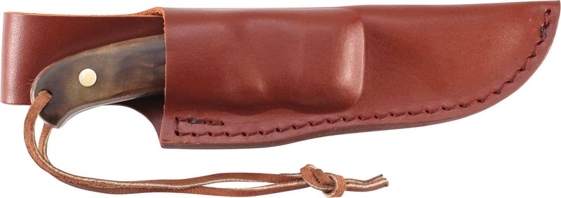 Schrade Old Timer Cu Mâner din Lemn de Fier, Cu Nichel, Cuțit cu Lamă Fixă cu Teacă din Piele. Oțel  - KNIFESTOCK