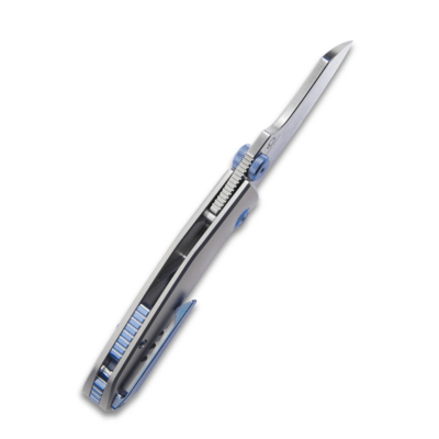 KUBEY Monsterdog Couteau Pliant Frame Lock Double Thumb Studs Manche en Titane KU285A - KNIFESTOCK