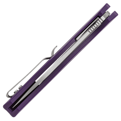 Petrified Fish PF818 Forward Stonewashed D2 Purple G10 PF818PW - KNIFESTOCK