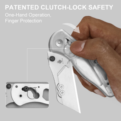 Kizer Drop Bear Utility Azo SK5 &amp; 5Cr15 Acrylic V3619JA5 - KNIFESTOCK