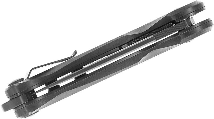 FOX Knives FKMD FX-532 Irves Flipper Knife, Black Plain Blade, Black G10 Handles - KNIFESTOCK