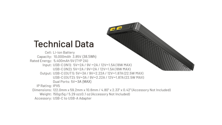 Nitecore NB10000 GEN3 Power Bank, Carbon Fiber - KNIFESTOCK