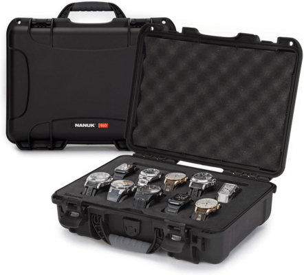 Nanuk 910 Case w/10 watch Black 910S-080BK-0A0-21299 - KNIFESTOCK