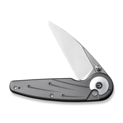 Civivi Starflare Gray Aluminum HandleSatin Finished Nitro-V BladeButton Lock C23052-2 - KNIFESTOCK