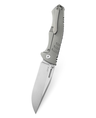 Bestech KEEN II S35VN, Stone Wash +Satin, Black white G10+Titanium, Black+White BT2301C - KNIFESTOCK